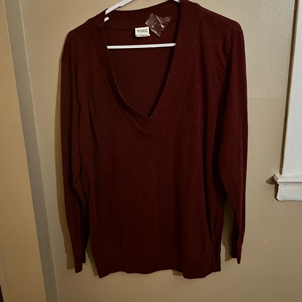 Pink Victoria secert long sleeve size small
